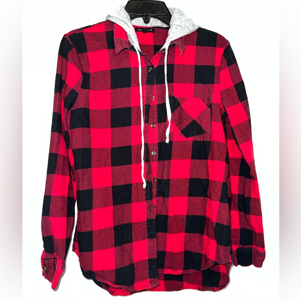 Flannel hoodie